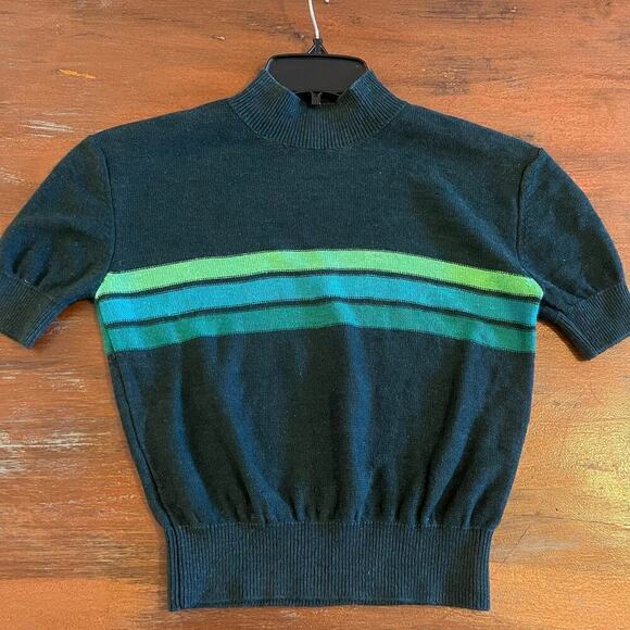 Free People Women’s Knit Short Sleeves Cropped Top - Picture 3 of 6